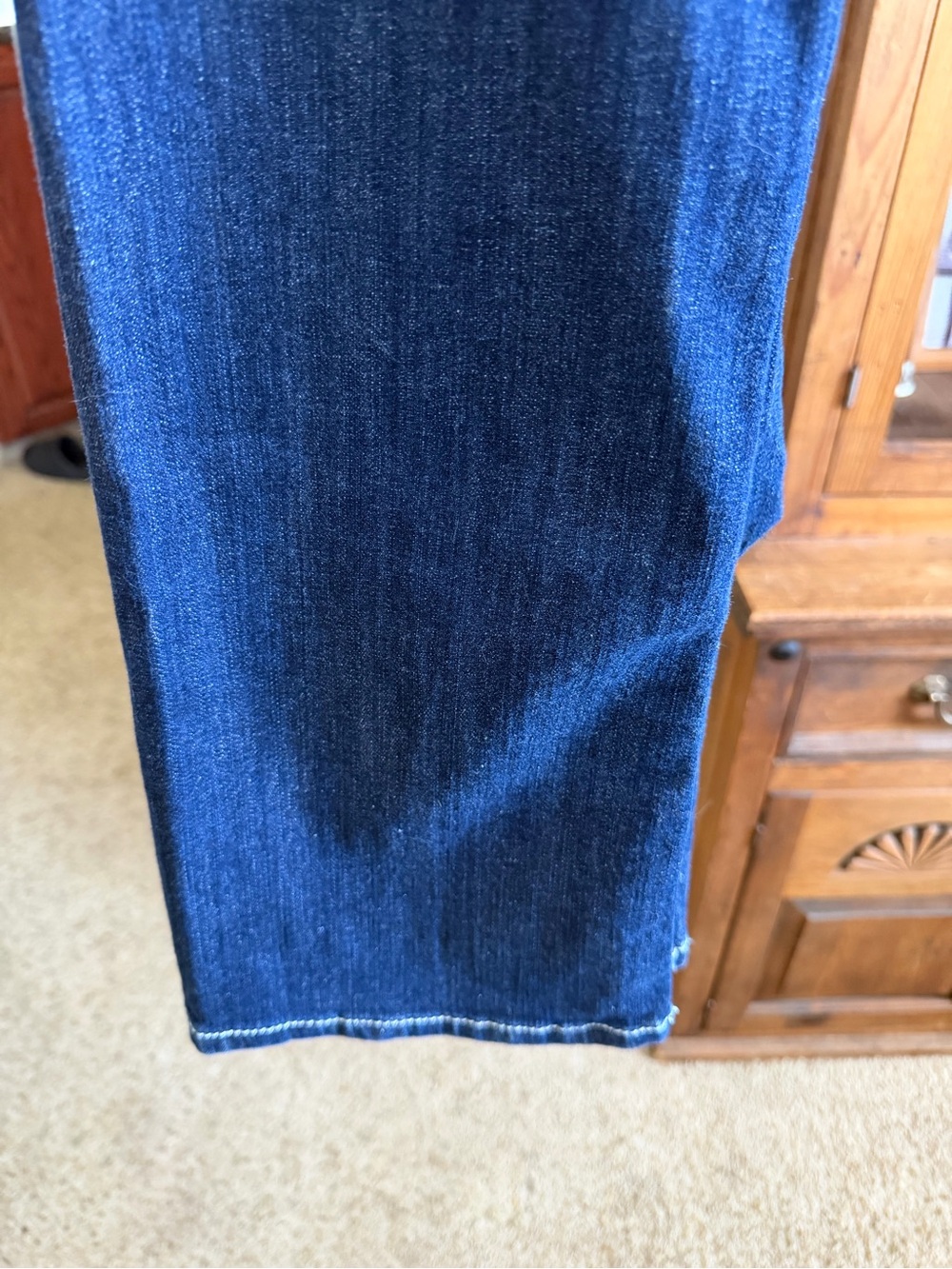 Ariat Women's Dark Blue Boot Cut Jeans with Decorative Trim - Picture 6 of 6